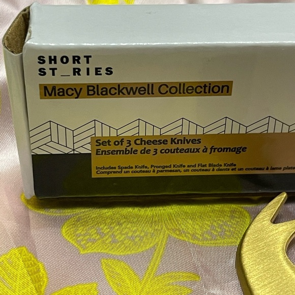 MACY BLACKWELL X SHORT STORIES Gold Cheese Knives - Picture 5 of 9
